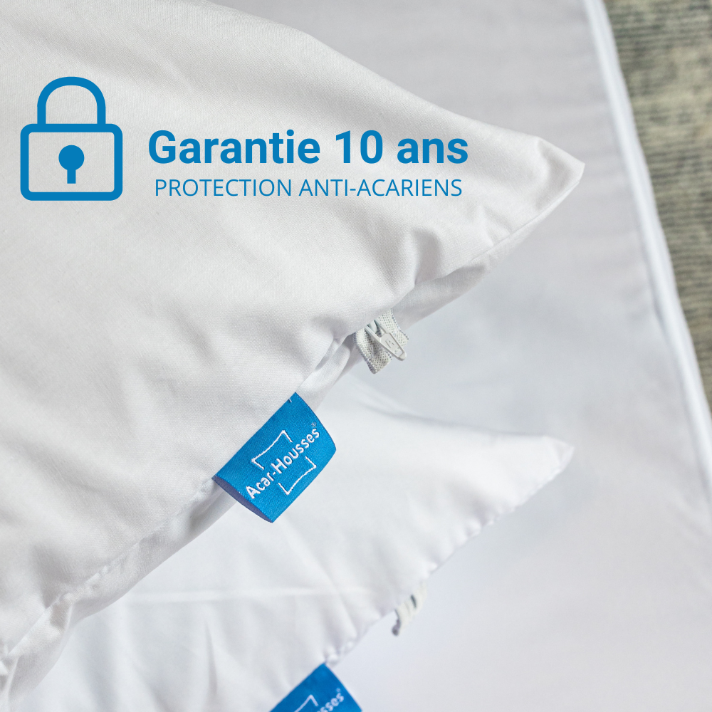 Housse anti acariens avec effet anti-allergique garantie 10 ans