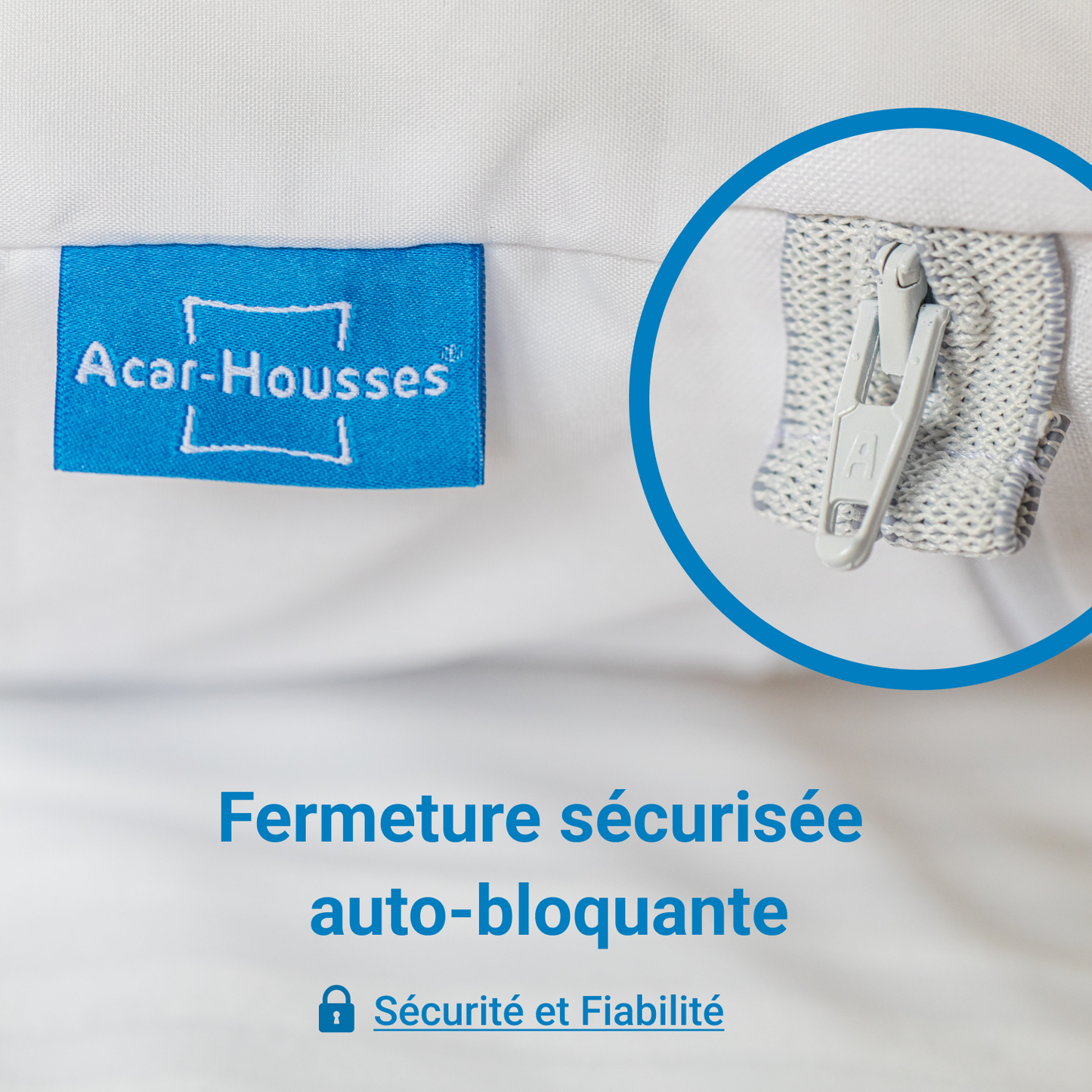 Housse de matelas anti-acariens 180cm x 200cm x 30cm